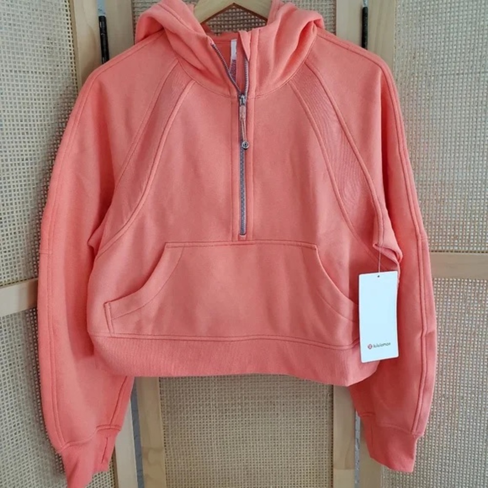 lululemon athletica Women's Peach Half-Zip Sweater